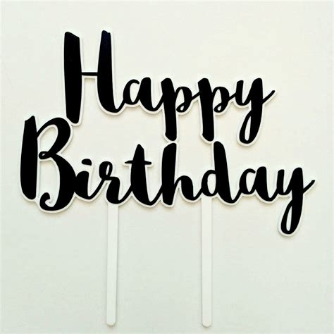 Happy Birthday Cake Topper, Happy Birthday Me, Girl Birthday, Number ...
