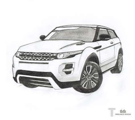 Range Rover Evoque Drawing by iFaze on DeviantArt