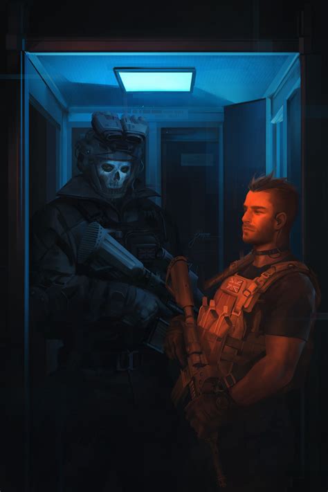 ArtStation - Simon "Ghost" Riley & John "Soap" MacTavish