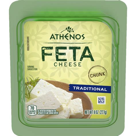Chunk Traditional Feta Cheese - Resealable - Athenos