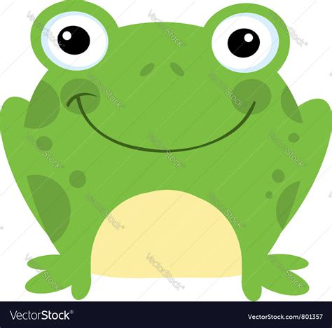 Smiling frog Royalty Free Vector Image - VectorStock