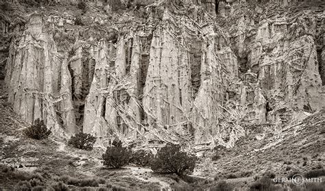 Formations in rock, geology of Plaza Blanca, "the white place" Abiquiu, NM