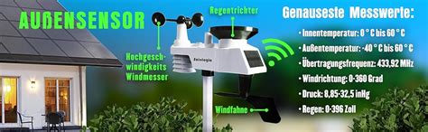 Sainlogic Wireless Weather Station with Outdoor Sensor, 8-in-1 Wireless Weather Station with ...