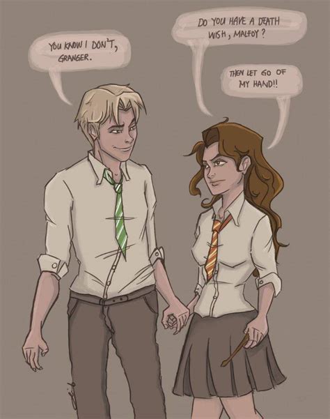 Draco And Hermione Fan Art, Pin on Harry Potter, Draco for being paired with a “mudblood” and ...