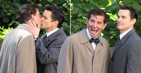 Bradley Cooper and Matt Bomer share sweet kiss on set of Netflix biopic Maestro in New York City ...