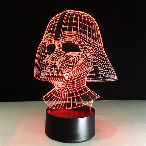 Aliexpress.com : Buy 7 Color Led Nightlight 3D USB Darth Vader Star Wars Desk Lamp Baby Sleep ...