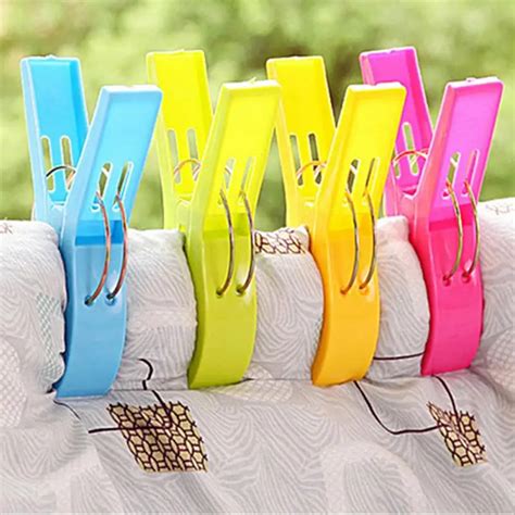 4PCS Heavy Duty Clothes Pegs Plastic Clothes Hanger Big Size Racks ...