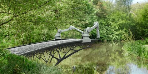 Amsterdam's 3D-Printed Steel Bridge To Be 'Drawn' Mid-Air By Robots ...