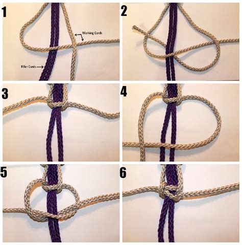 Macrame square knot, Macrame knots, Macrame bracelet patterns