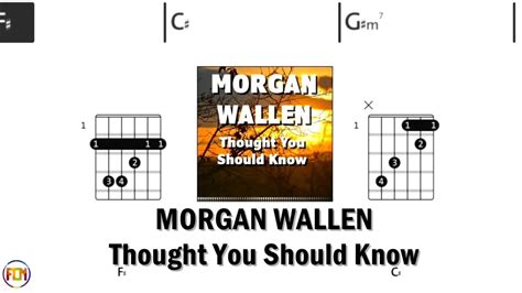 MORGAN WALLEN Thought You Should Know FCN GUITAR CHORDS & LYRICS