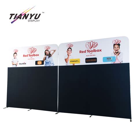 Tianyu New Product Advertising Banner Display Custom Aluminum Tension Fabric Stand with Connect ...