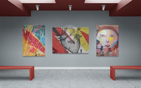 Free art gallery mockup - Mockups Design