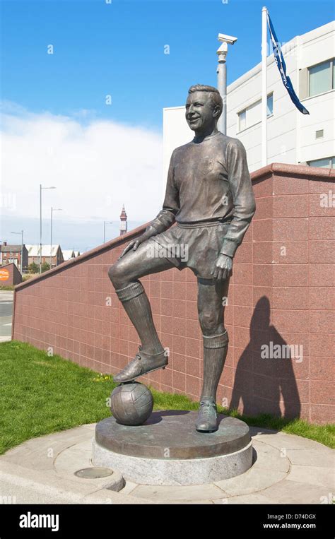 Statue of Blackpool and England International player the late Jimmy ...