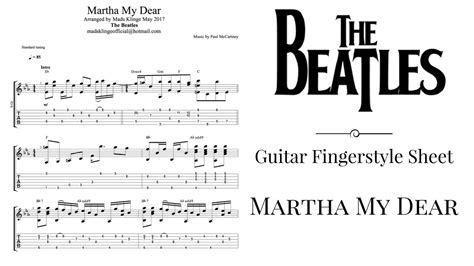 The Beatles - Martha My Dear (Guitar fingerstyle tabs and sheet) FREE ...