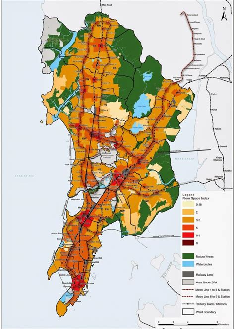 Mumbai CRZ map - CRZ map of Mumbai (Maharashtra - India)