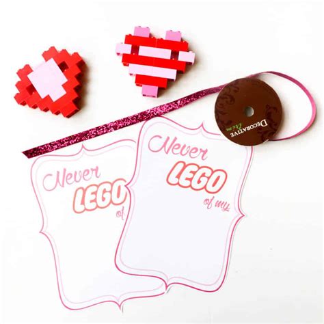 DIY LEGO Heart Valentines - I Heart Nap Time