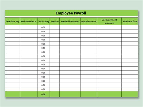 Payroll Excel Sheet Free Download ~ Excel Templates