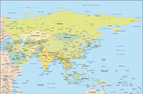 Map Of Countries In Asia Continent - Summer Dresses 2024