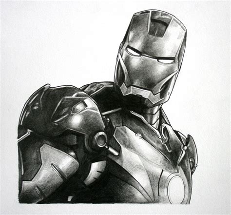 Iron Man Drawing In Pencil