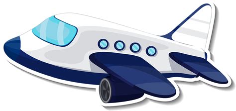 Cartoon Airplane Black And White Clipart