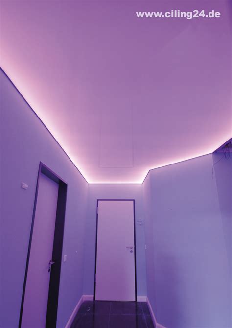 Beleuchtung Flur LED Leisten rosa | CILING Decken und Licht GmbH in Oftersheim Neon Signs ...