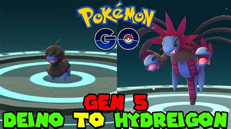 Evolving DEINO TO HYDREIGON IN POKEMON GO GEN 5 - YouTube