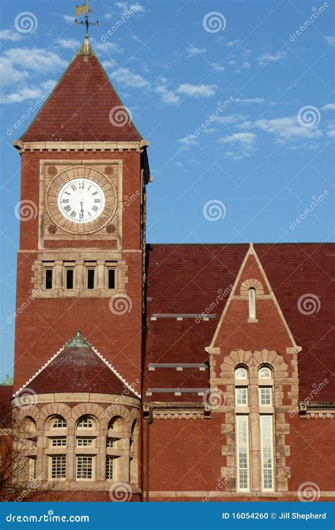 Town hall clock tower stock photo. Image of arch, architecture - 16054260