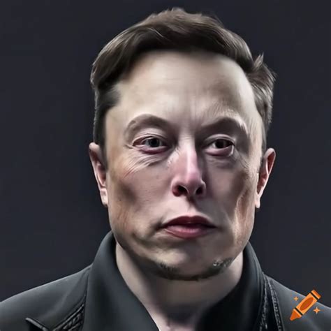 Realistic depiction of elon musk as an alien on Craiyon