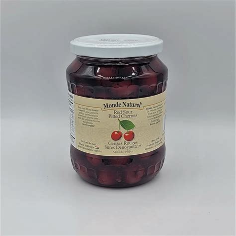 Monde Naturel Red Sour Pitted Cherries, 540ml | Gary's European Sausages