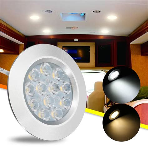 4Pcs 3W led interior Dome light 12V universal LED spot light for Caravan,Bus,Boat for VW T4 T5 ...