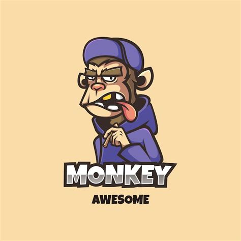 Premium Vector | Monkey logo