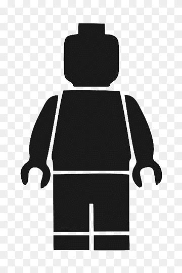 Lego illustration, Lego minifigure Template Lego Creator, Blank Person Outline, angle, white ...