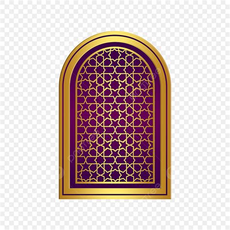 Arabic Arch Hd Transparent, Arabic Islamic Pattern Arch Frame, Frame ...