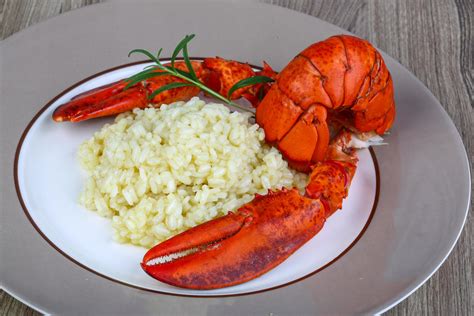 Risotto with lobster 12473900 Stock Photo at Vecteezy