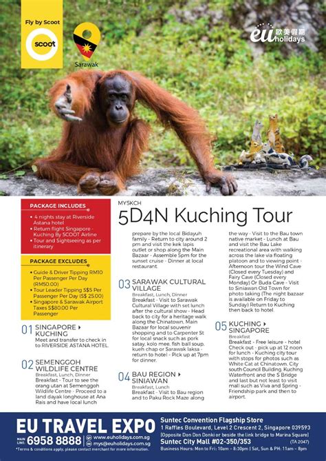 5 DAYS KUCHING TOUR - EU Holidays Pte Ltd Reservations