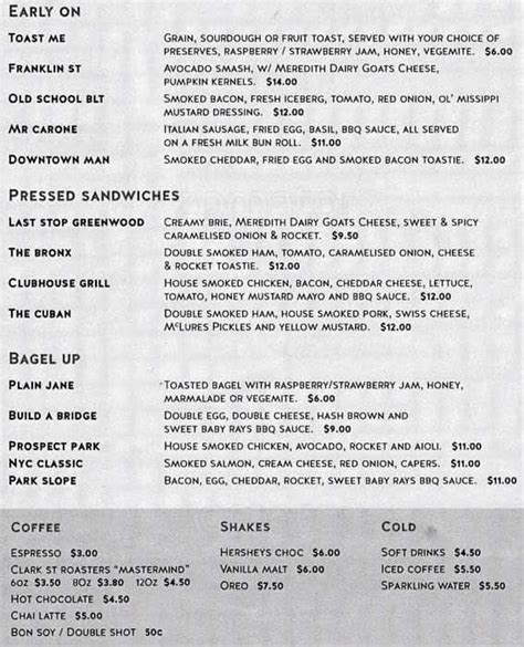 Brooklyn Diner Menu, Menu for Brooklyn Diner, Patterson Lakes & Carrum ...