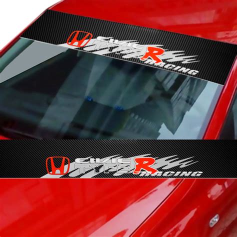 Honda Civic Type R Carbon Fiber Windshield Banner – MAKOTO_JDM