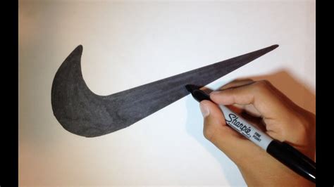 How to Draw the Nike Swoosh | Logo Drawing - YouTube