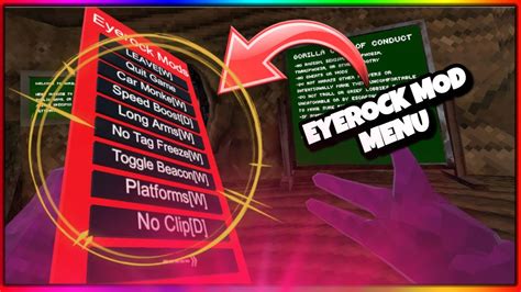 Eyerock Mod Menu Review in Gorilla Tag VR! - YouTube