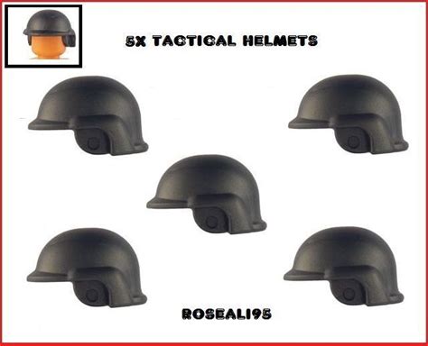 5 Custom Tactical Helmets for Lego Minifigure Army Lot for sale online ...