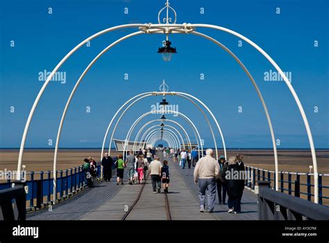 europe UK England lancashire southport pier Stock Photo - Alamy