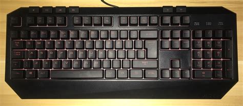 ASUS Wired Gaming USB Red Backlit KB V2 Keyboard WINDOWS, Computers ...