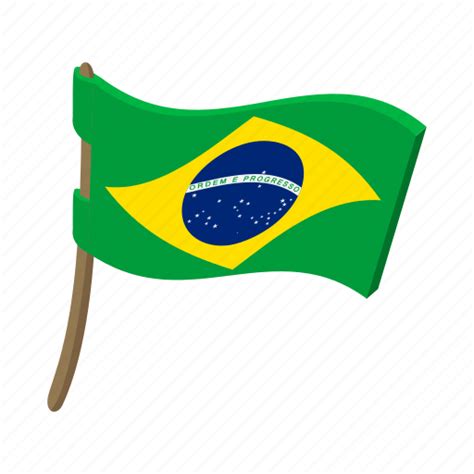 Brazil, cartoon, country, flag, national, patriotism, wind icon ...