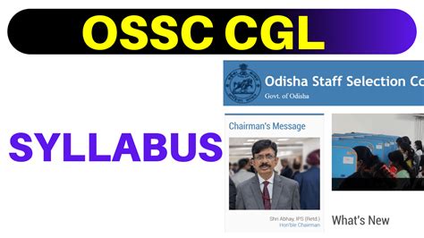 OSSC CGL Syllabus 2022 ! Exam Pattern Free PDF Download