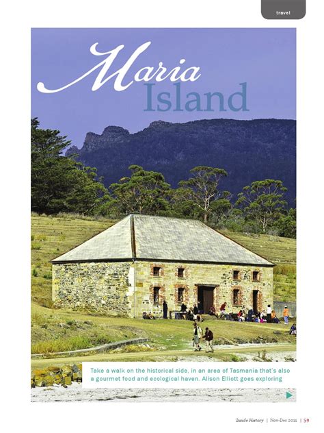 Issue 7: Maria Island Heritage Travel by Inside History - Issuu