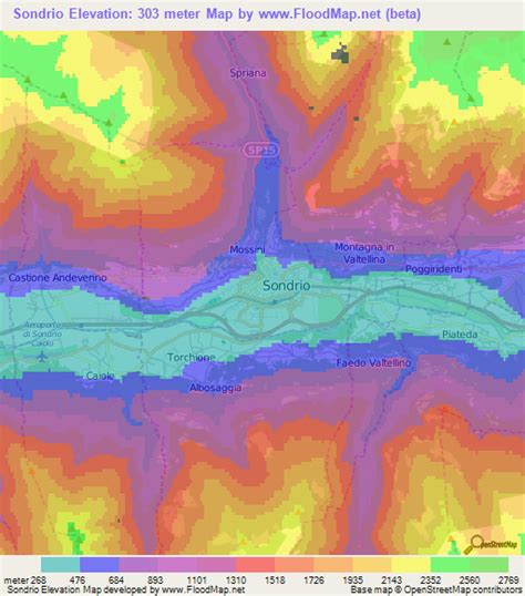 Elevation of Sondrio,Italy Elevation Map, Topography, Contour