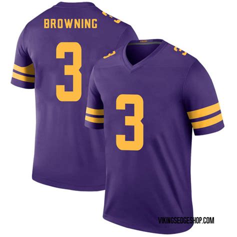 Nike Jake Browning Minnesota Vikings Legend Purple Color Rush Jersey ...