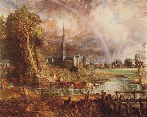 John Constable Salisbury Cathedral from the Meadows painting anysize 50 ...