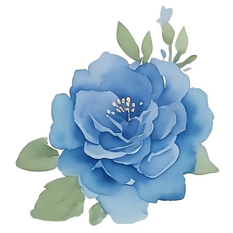 Blue flower clip art 27131935 PNG