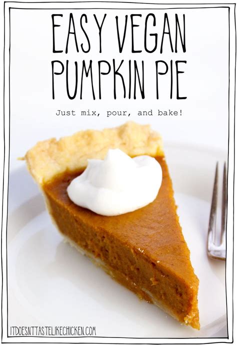 Easy Vegan Pumpkin Pie